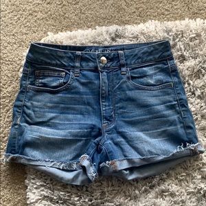 AEO hi rise shortie jean